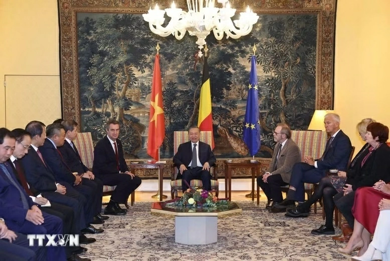 General Secretary, President To Lam meets with Belgian Senate Speaker, House President General Secretary, President To Lam meets with Belgian Senate Speaker, House President