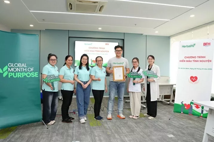Herbalife Vietnam organized Voluntary Blood Donation Day 2026 in Ho Chi Minh City and Hanoi