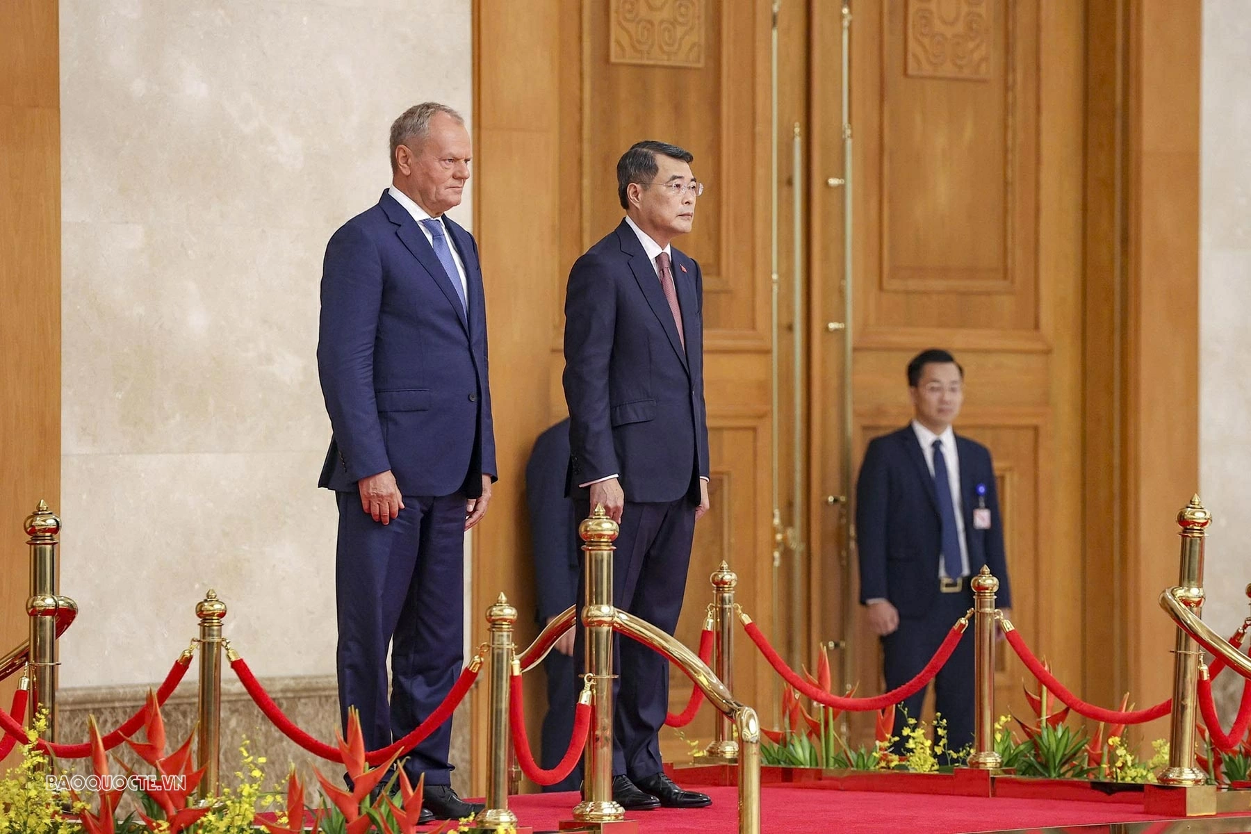 Welcome ceremony held for Polish Prime Minister Donald Tusk in Hanoi Welcome ceremony held for Polish Prime Minister Donald Tusk in Hanoi