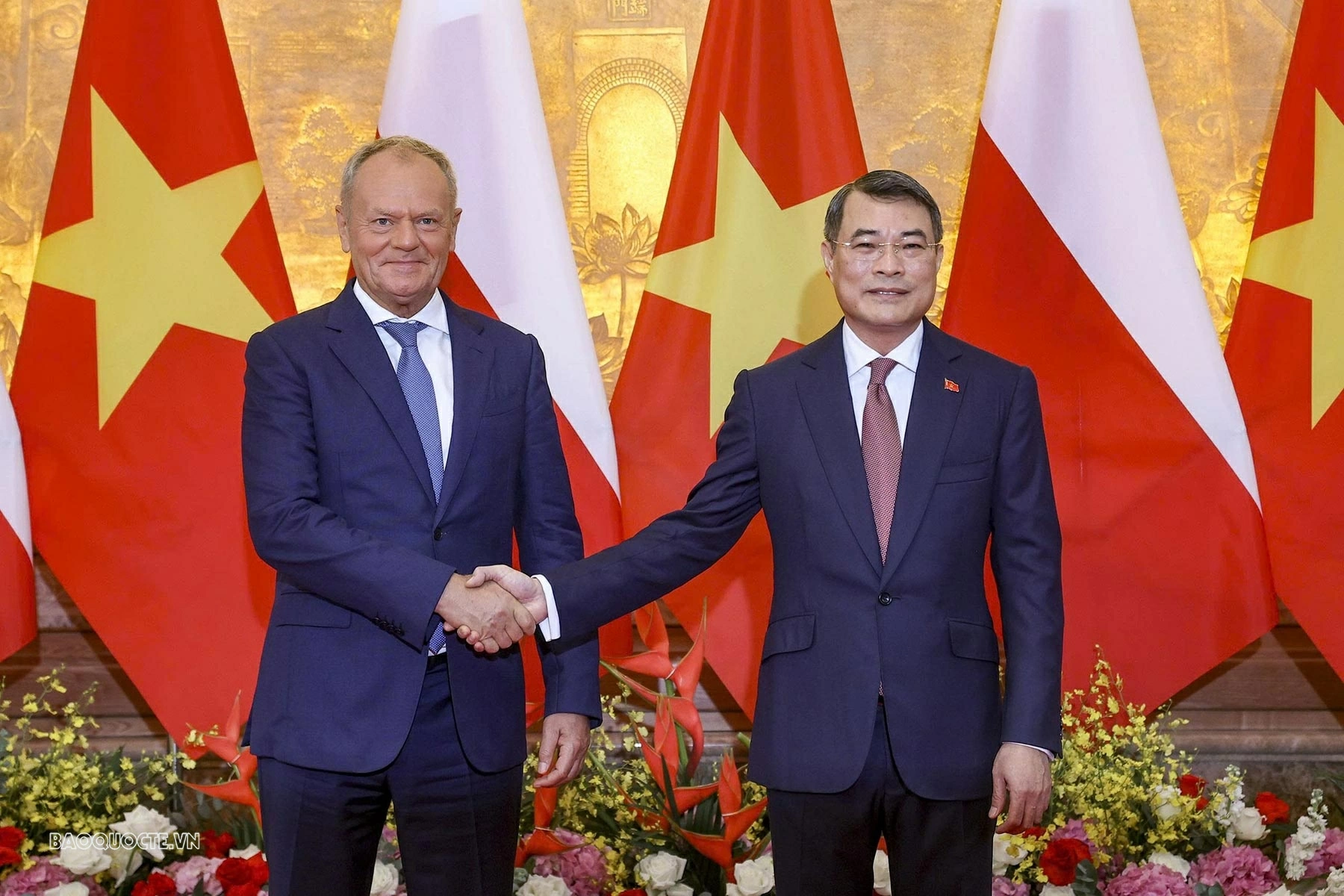 Welcome ceremony held for Polish Prime Minister Donald Tusk in Hanoi Welcome ceremony held for Polish Prime Minister Donald Tusk in Hanoi