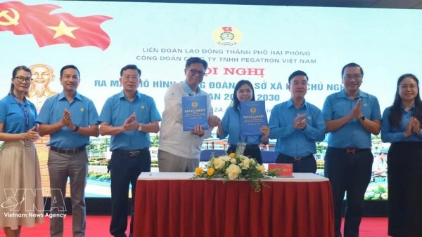 Hai Phong launches 'socialist trade union' model at two major FDI firms