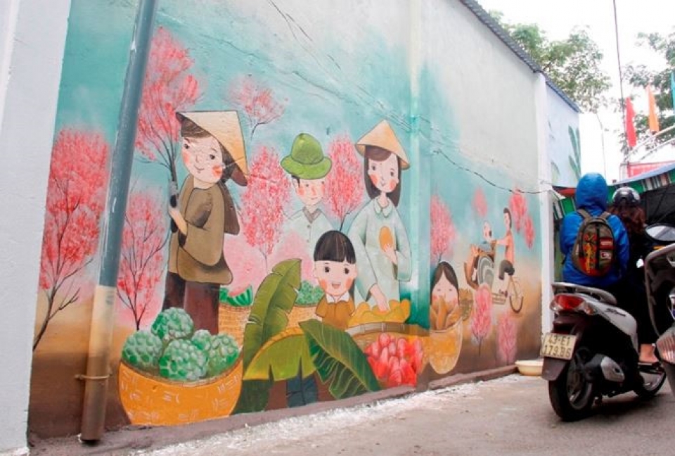alleyway murals of central da nang city