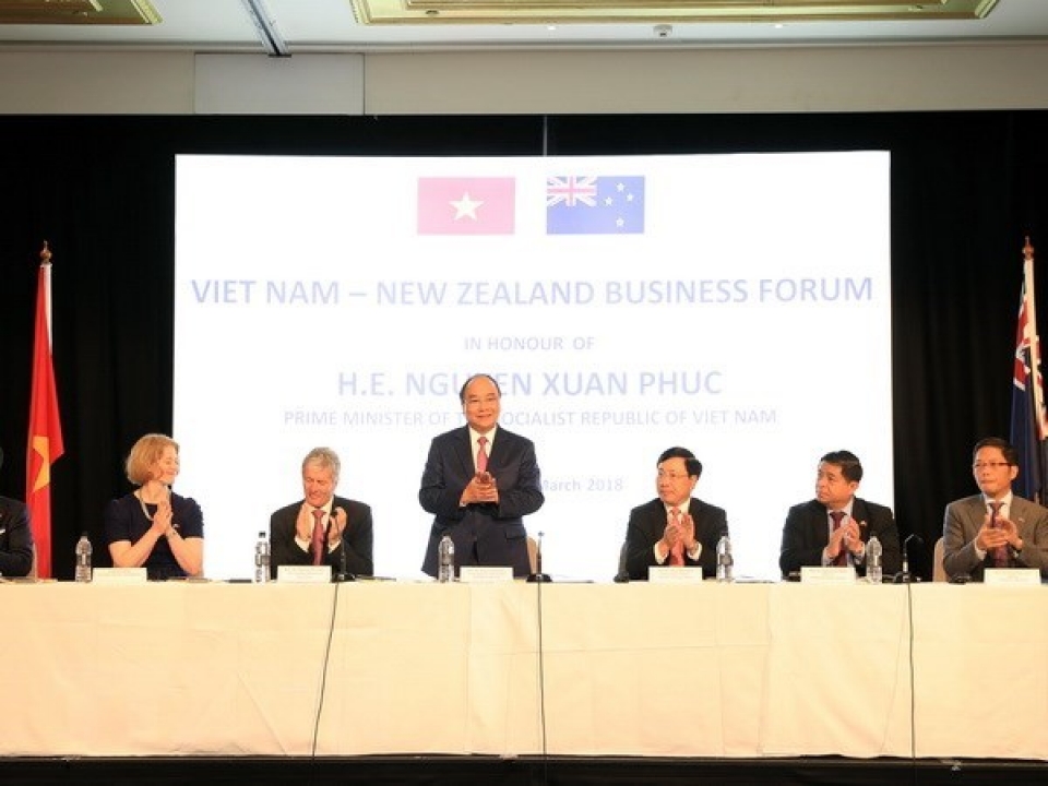 pm attends vietnam new zealand business forum