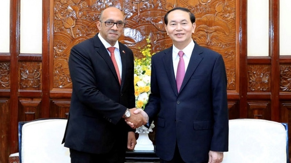 president tran dai quang receives outgoing cuban ambassador