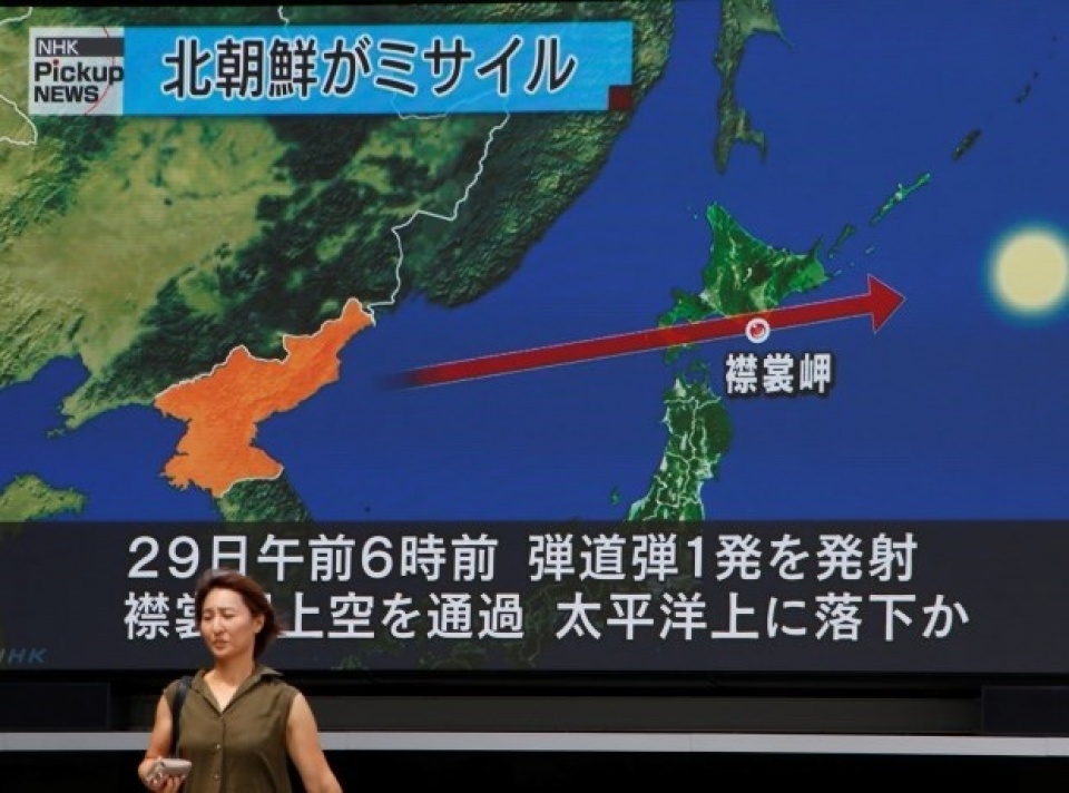 dprks missile launch over japan spikes tensions spokesperson