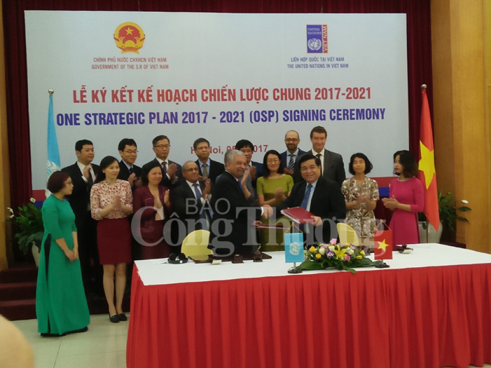 vietnam united nations sign one strategic plan for 2017 2021