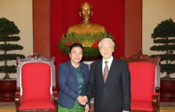 Party chief meets Lao Party official for external relations