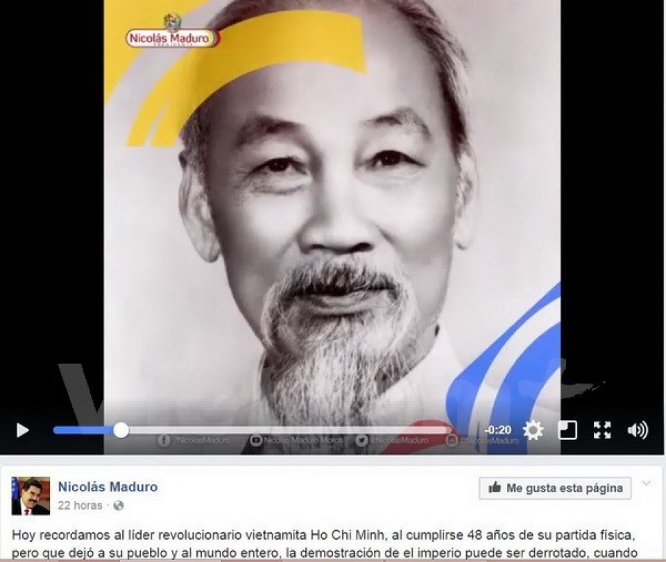 Venezuelan leader praises late President Ho Chi Minh venezuelan leader praises late president ho chi minh