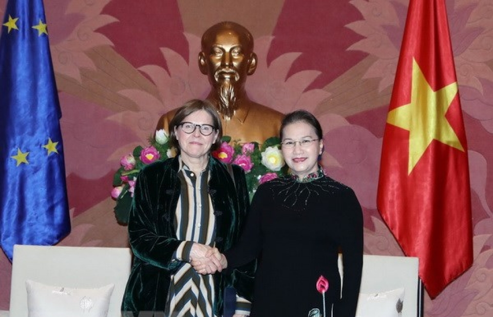 NA Chairwoman meets with EP Vice President in Ha Noi