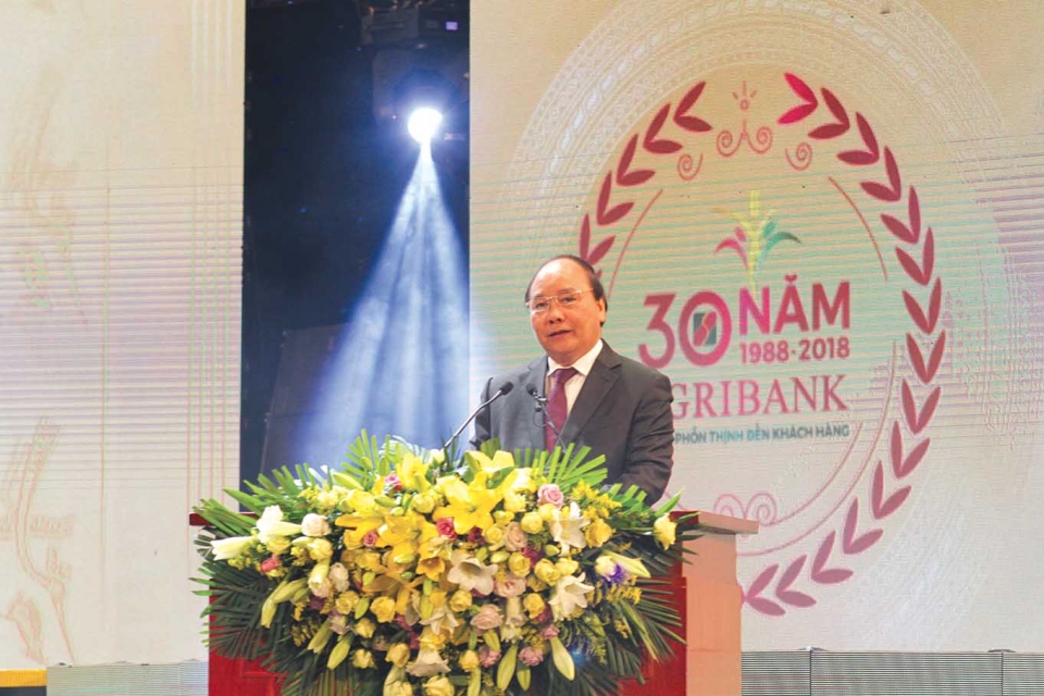 promoting the tradition of 30 years in the year of 2018 agribank has stepped firmly from its internal strength