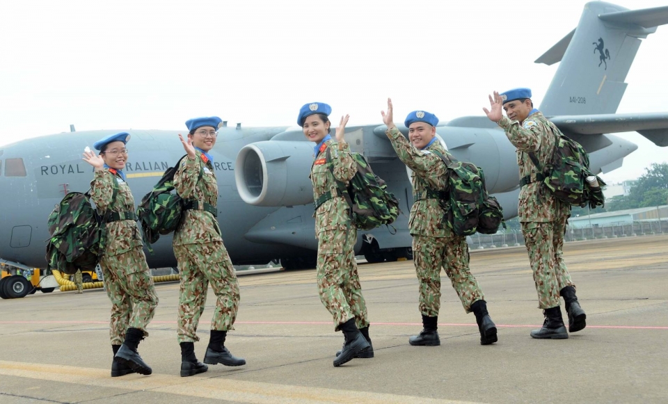 female officers start journey in un peacekeeping force