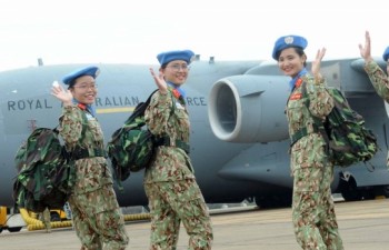 Female officers start journey in UN peacekeeping force