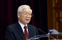 party chief nguyen phu trong elected as state president