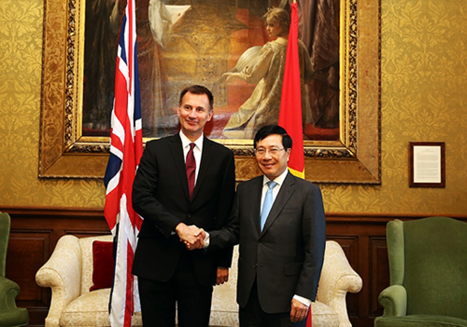 vietnam uk agree to consult about issues of shared concern