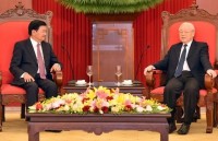 top vietnamese leader leaves hanoi for visits to laos cambodia