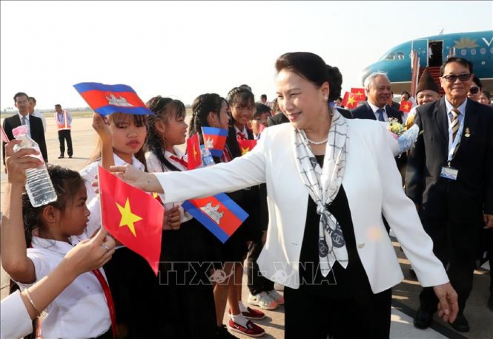 na chairwoman arrives in siem reap for appf 27