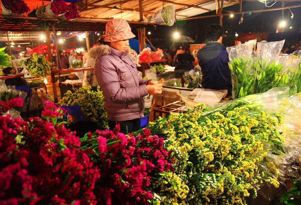 dozens of spring flower markets to be held in ha noi