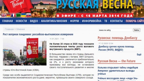 Russian paper highlights impressive Vietnamese economic growth
