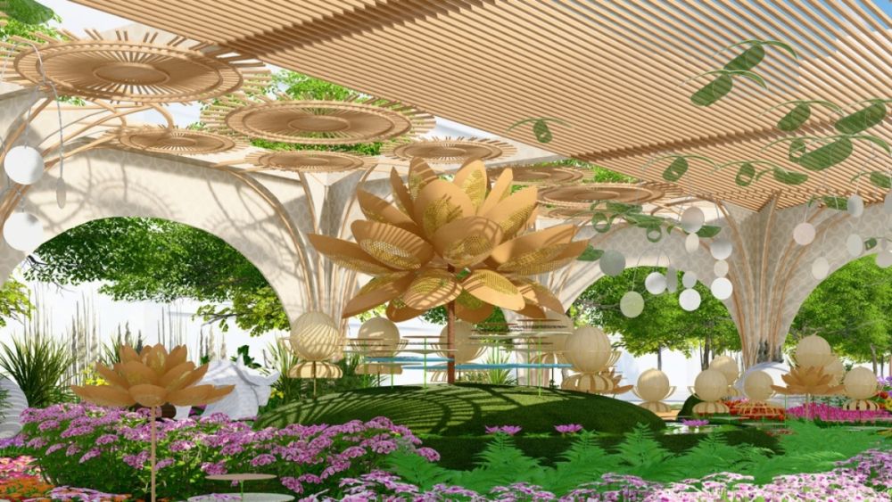 According to organisers of the event, the organic design and architecture on display this year aims to send a message of environmental protection.