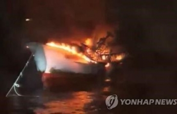 Embassy in RoK conducts citizen protection measures after fishing boat fire