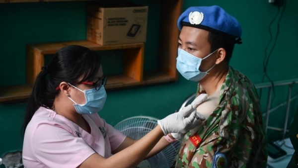 Sixty-four UN peacekeepers vaccinated in Viet Nam ahead South Sudan mission