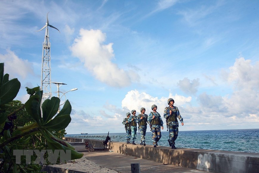 Soldiers stationed on Truong Sa archipelago have dedicated themselves to protecting the nation's sovereignty. (Photo: VNA)
