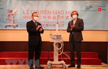 Japanese ventilators handed over to help fight COVID-19