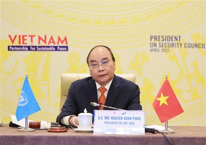 Vietnamese President Nguyen Xuan Phuc chairs UNSC's high-level open debate