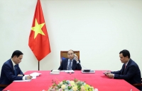 prime minister nguyen xuan phuc holds phone talk with singaporean counterpart