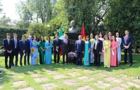 ceremonies held to mark president ho chi minhs 130th birthday in laos thailand ukraine and germany