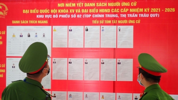 Ha Noi’s police ensures security, order for Election Day on May 23 in pictures