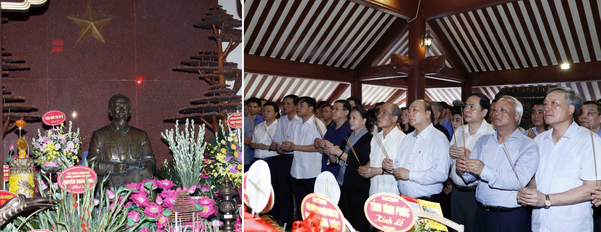 govt na leaders pay tribute to late president ho chi minh