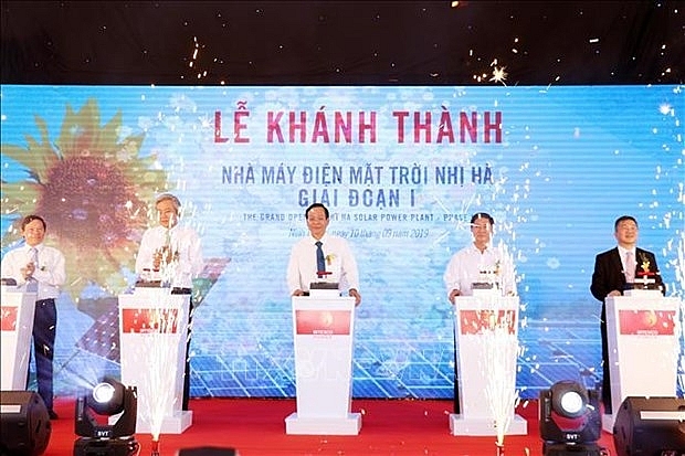 another solar power plant inaugurated in ninh thuan