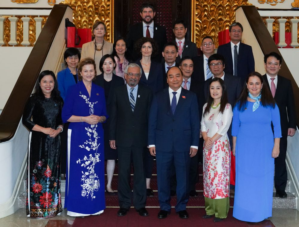 Prime Minister Nguyen Xuan Phuc welcomes UN officials in Vietnam
