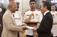 indian president welcomed in da nang