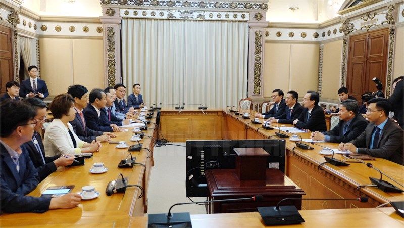 hcm city beef up cooperation with roks gymcheon city