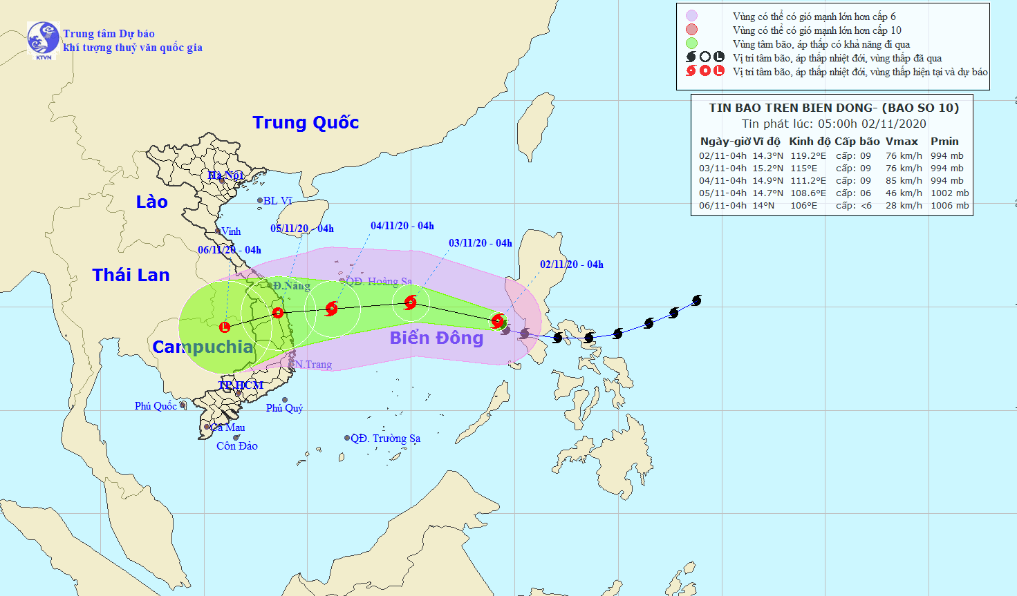 goni enters east sea becoming 10th storm to hit vietnam