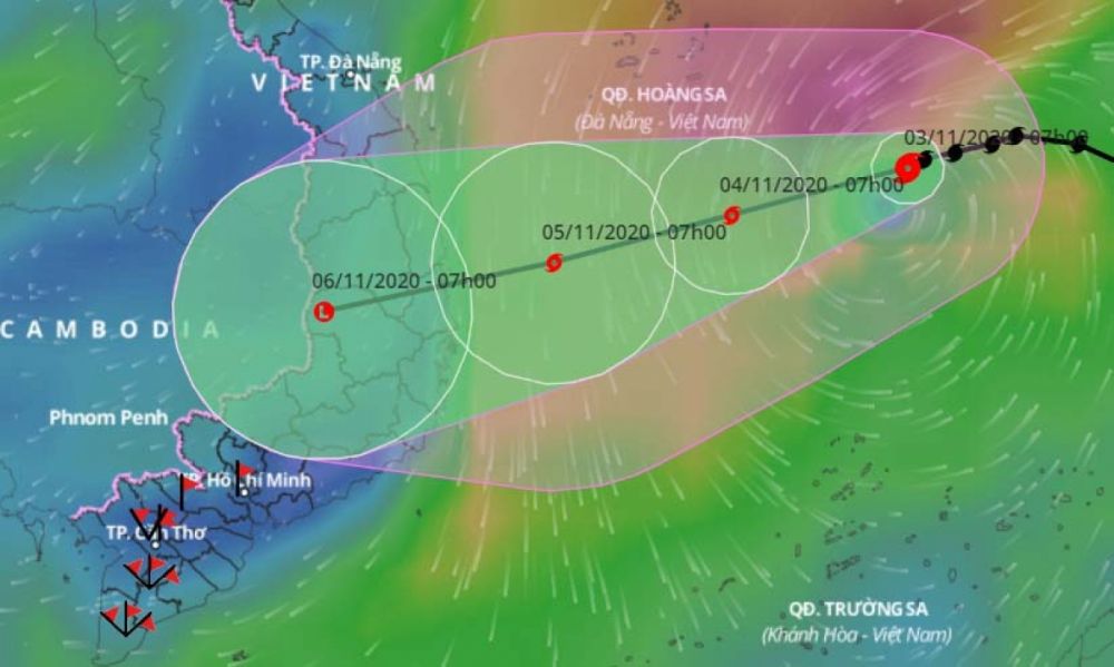 Storm Goni changes course ahead of landfall
