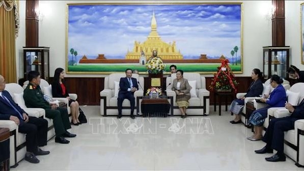 Vietnamese Ambassador Nguyen Ba Hung congratulates Laos on 45th National Day