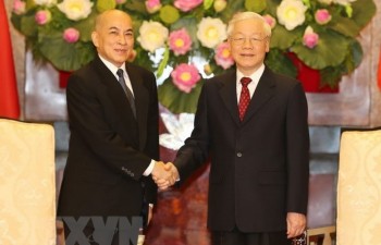 Top Vietnamese leader meets with Cambodian King