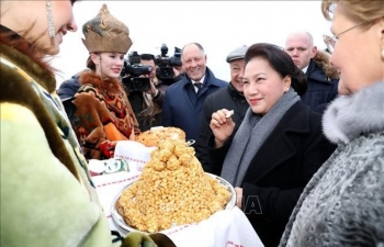NA Chairwoman arrives in Kazan, begining Russia visit