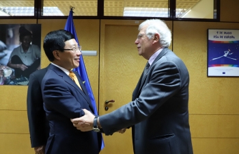 Deputy PM, FM Minh meets EU High Representative in Madrid