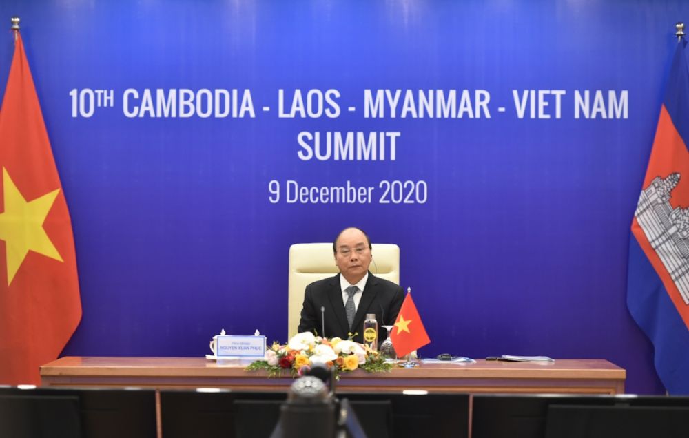 PM Nguyen Xuan Phuc addresses the 10th CLMV Summit. (Photo: VGP).