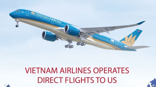 Viet Nam Airlines operates direct flights to US