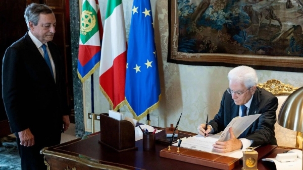 Tổng thống Italy giải tán Quốc hội sau khi Thủ tướng từ chức, công bố thời điểm bầu cử