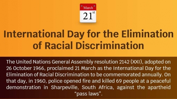 Match 21: The International Day for the Elimination of Racial Discrimination