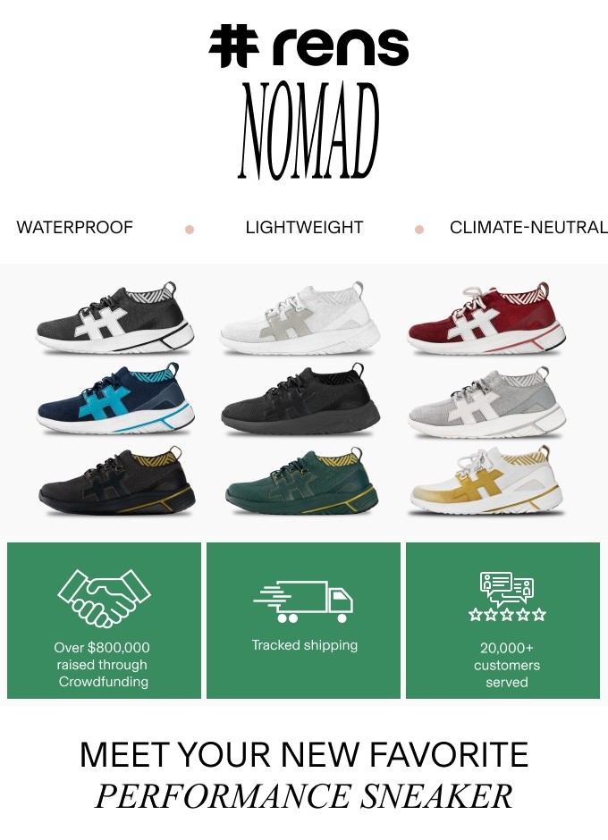 Bộ sưu tập giày Rens Nomad.