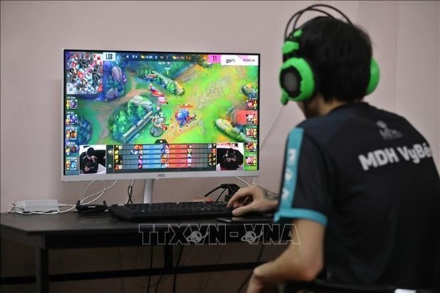 A professional e-sports player of MDH Entertainment. (Photo: VNA)