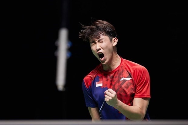 Singaporean badminton player Loh Kean Yew (Photo: Xinhua)