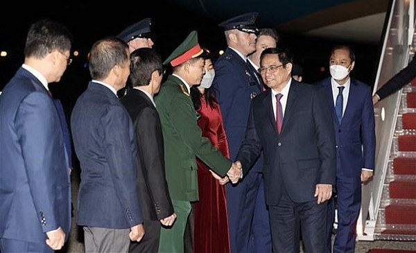 Prime Minister Pham Minh Chinh arrives in US